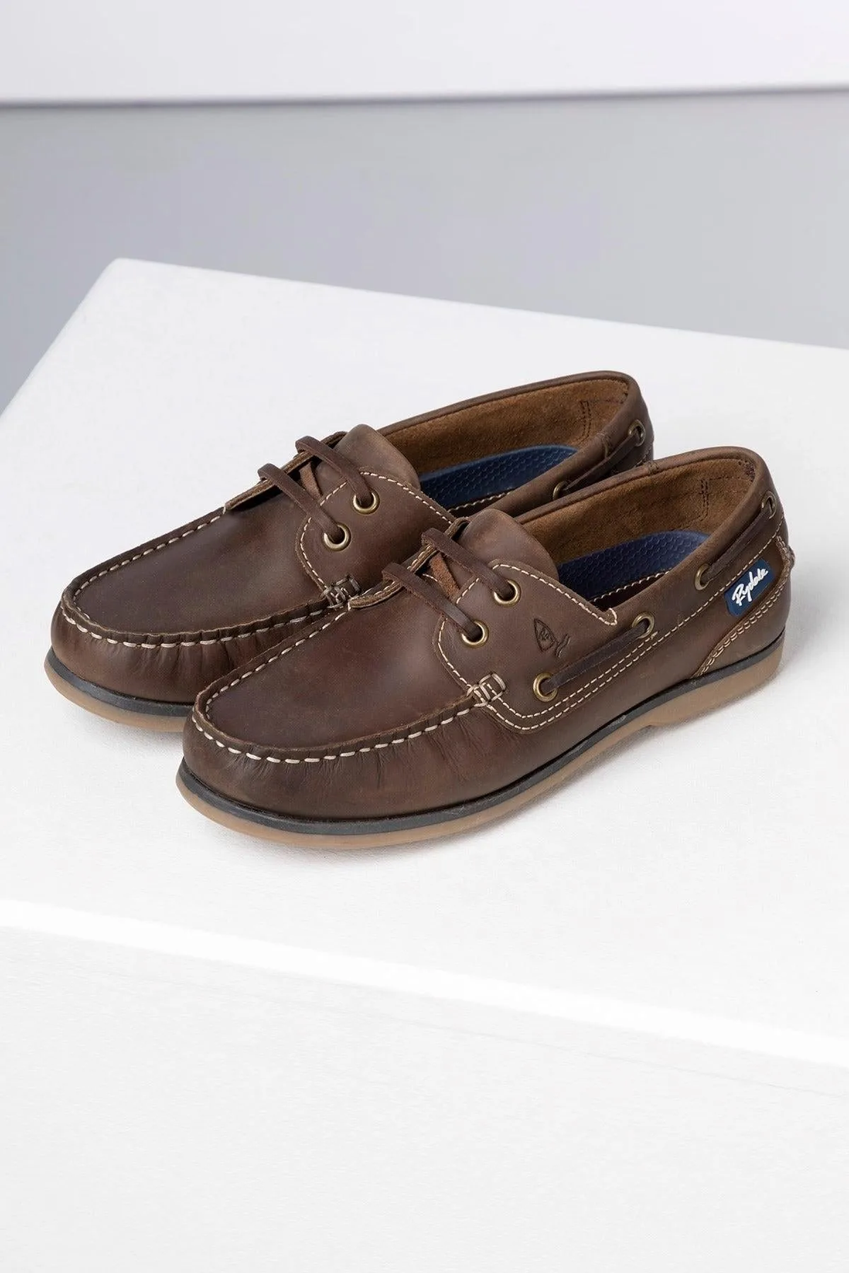 Cayton III Womens Leather Deck Shoes - - Size: 7 - Rydale - FashionsVida