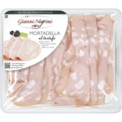 Mortadella con trufa loncheada