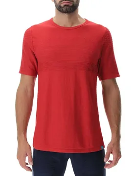 T-shirt à Manches Courtes Natural Training Pompeian Red L - Uyn - FashionsVida