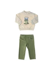 Completo 2 pz VERDE OLIVA 3A