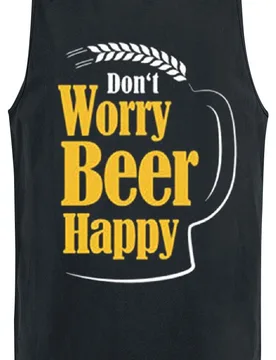 Tank-Top im Trachten Style von für Männer in schwarz- Oktoberfest mal anders - Männer - male - Alkohol & Party - FashionsVida
