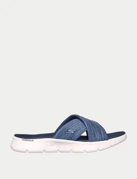 GO WALK® Flex Flat Sandals Navy female - Skechers - FashionsVida