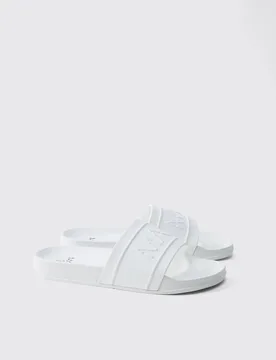 Herren Herren Dash Slipper White Größe 42 - boohooMAN - FashionsVida