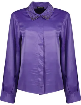 Chemise à Manches Longues 21007107 Dark Pink V2 S - Salsa Jeans - FashionsVida