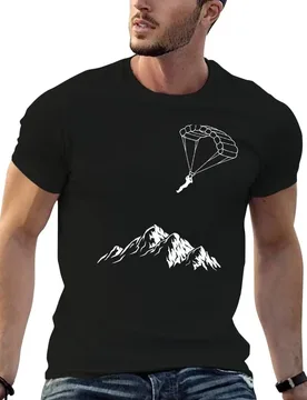 Paraglider Hike and Fly Paragliding Paragliding T-Shirt Basic Solid Tee for Daily Use - Aliexpress - FashionsVida