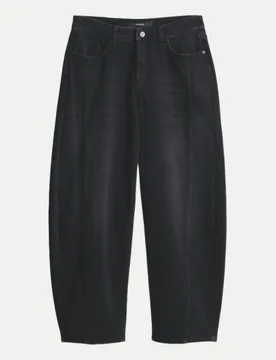 Barrel Jeans Caia Schwarz 36 - someday - FashionsVida
