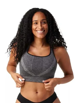 Soutien-gorge De Sport Intraknit Strappy Black Heather XL - Smartwool - FashionsVida
