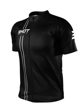 Maglia A Maniche Corte Unlimited Zip Black - SHOT RACE GEAR - FashionsVida