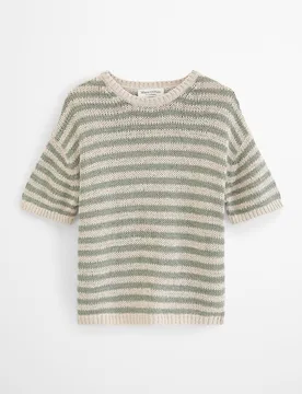 Jersey de mujer de manga corta suelto de hilo de cinta - MARC O'POLO - FashionsVida