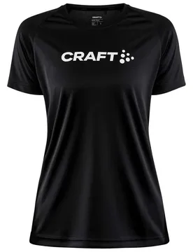 Core Unify Logo Short Sleeve T-shirt Black S Women - Craft - FashionsVida