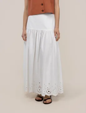 Falda midi lisa de mujer benedetta - El Ganso - FashionsVida