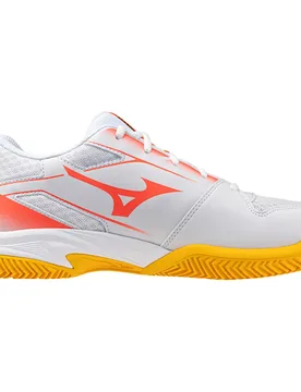 Break Shot 5 Cc Clay Shoes White / Dazzling Blue / Lightning Yellow UK 10 - Mizuno - FashionsVida