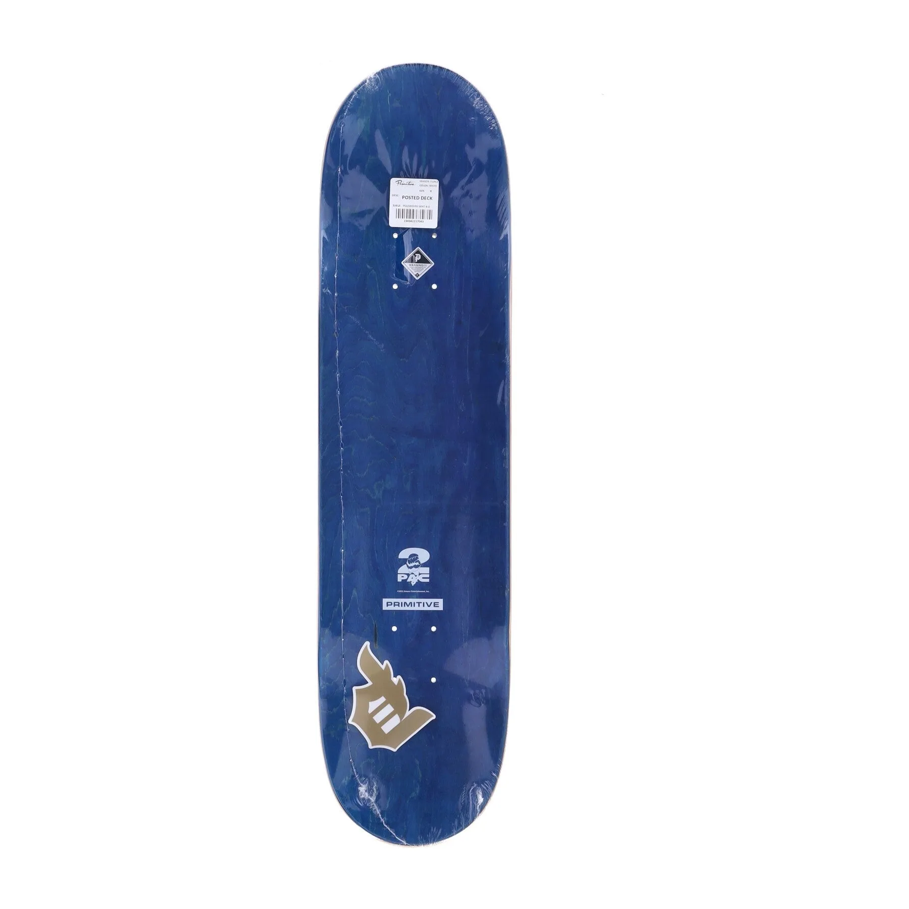 Skateboard Tavola Uomo Posted Deck X 2pac Blue - PRIMITIVE - FashionsVida