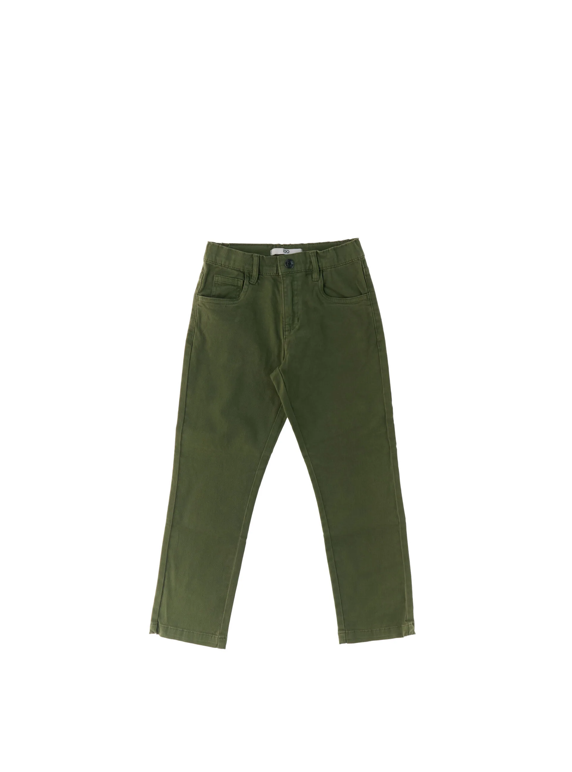 Pantalone in cotone VERDE OLIVA 6A - iDO - FashionsVida