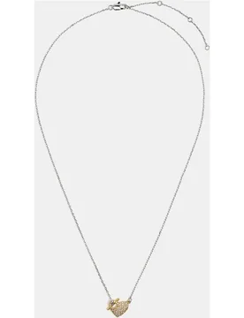 Collar corto con abalorio de corazón de circonitas - Parfois - FashionsVida