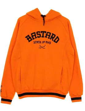 Felpa Leggera Cappuccio Uomo 5om X Bastard Orange - 5TATE OF MIND - FashionsVida