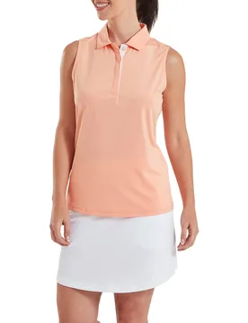 Polo Lisle, ärmellos, pfirsich xl - FootJoy - FashionsVida