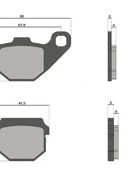 Pastiglie Freno Anteriore Aprilia Scarabeo 50 4t (Piaggio C373m) - Malossi - FashionsVida