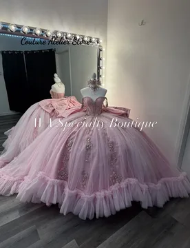 Charming Quinceanera Dress for Girls Pleat Appliques Off the Shoulder Tulle Ball Gowns Vestido De 15 Customized - Aliexpress - FashionsVida