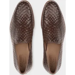 Mocasines de hombre de piel trenzada