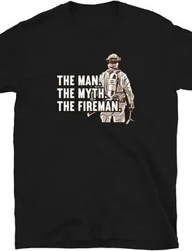 The Man The Myth The Fireman Firefighter Fire Department T-Shirt Men's 100% Cotton Casual T-shirts Loose Top Size S-3XL - Aliexpress - FashionsVida