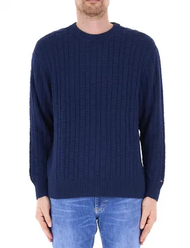 Maglione lavorato BLU NAVY XL - Tommy hilfiger - FashionsVida