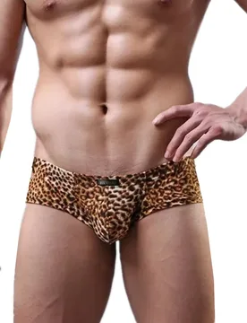 Men Underwear Boxer Shorts Leopard Breathable Low Rise U Convex Pouch Underpants Cueca calzoncillo Inteior ropa hombre M-XL - Aliexpress - FashionsVida