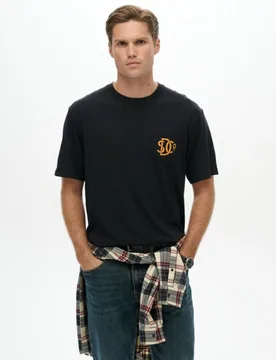 Superdry Herren The Merchant Store T-shirt mit Grafik Black - Größe: S - 39.99 - FashionsVida