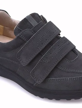 Maisie - Clearance Women's Extra Wide Shoes for Swollen Feet - Charcoal - Size: 4 XXW - Cosyfeet - FashionsVida
