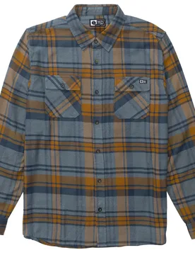 Chemise à Manches Longues Daybreak Flannel Washed Green M - Salty Crew - FashionsVida
