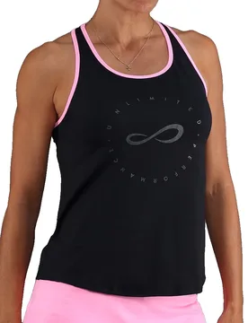 Cercle Sleeveless T-shirt Black Pink XL - Endless - FashionsVida