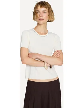 Jersey de mujer cuello redondo y manga corta - Escorpion - FashionsVida