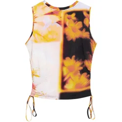 Camiseta de mujer flores arty