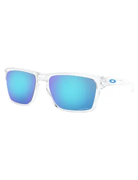 Sonnenbrille Sylas Polished Clear Prizm Sapphire M Weiß - Oakley - FashionsVida