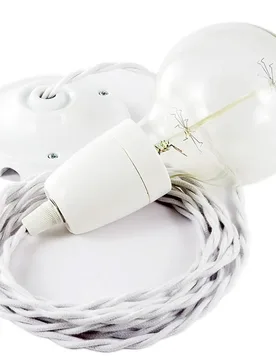 Cables Suspension Luminaire Tc01 50 Cm White One Size - Creative - FashionsVida