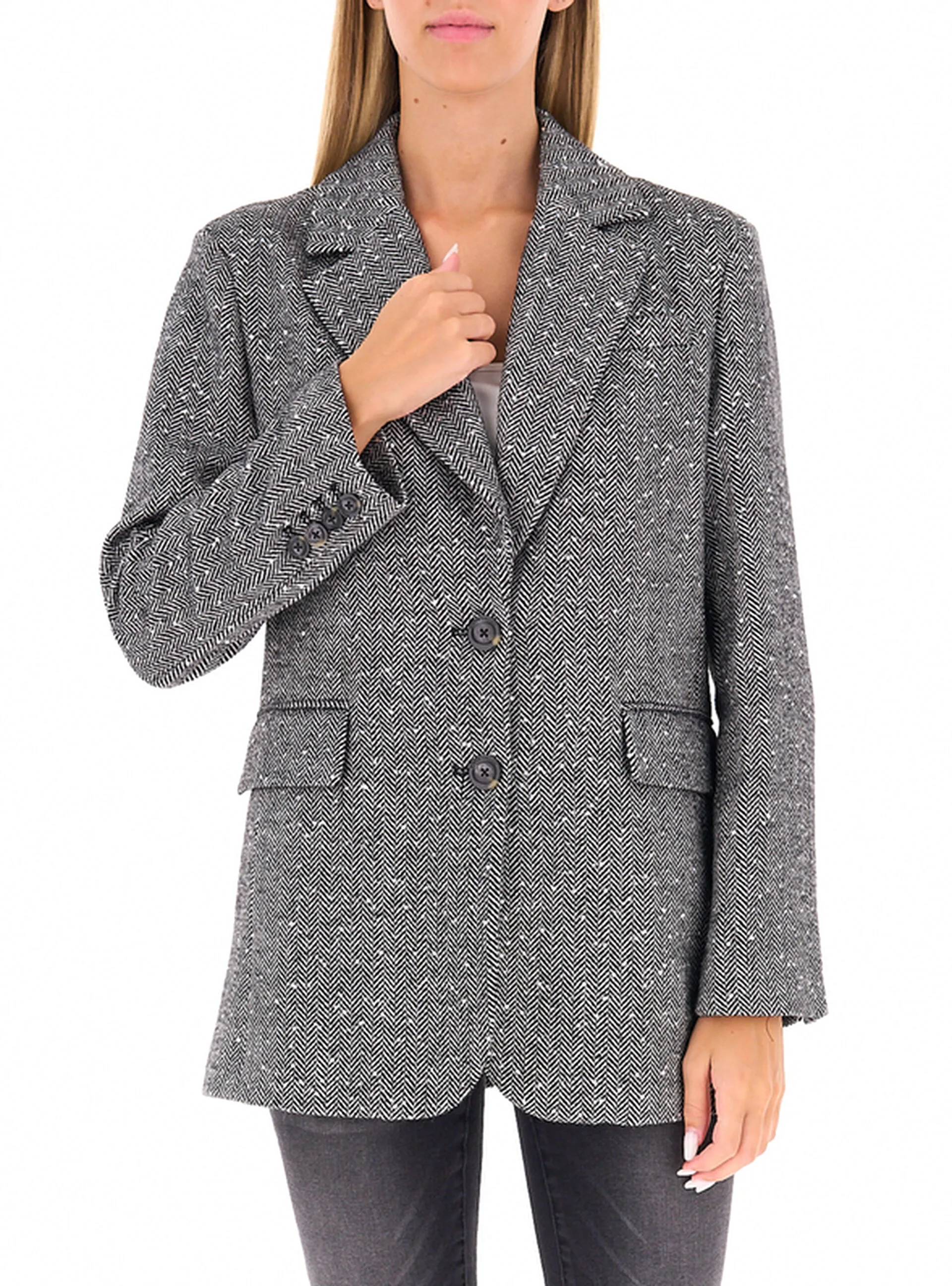 Blazer monopetto GRIGIO 42 - Diana Gallesi - FashionsVida