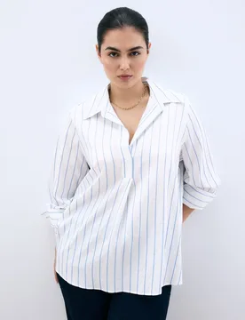 Blusa de mujer raya a contraste - Couchel - FashionsVida
