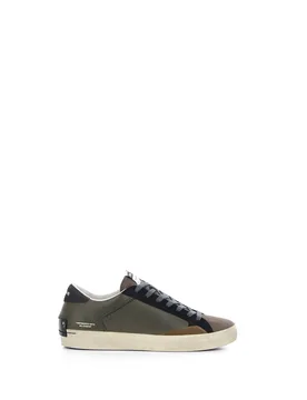 Sneakers in pelle VERDE OLIVA 42 - Crime London - FashionsVida