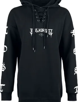 Gothic Kapuzenpullover - Forever Lost - S bis XL - für Damen - Größe XL - schwarz - Frauen - female - Black Blood by Gothicana - FashionsVida