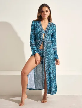 Kimono de mujer estampado - Selmark - FashionsVida