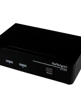 Commutateur Kvm Displayport Usb 2 Ports Black One Size unisex - StarTech - FashionsVida