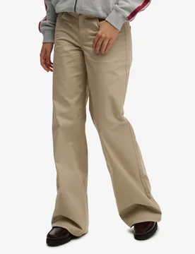 Superdry Damen Mid Rise Baggy Chino Grey - Größe: 30/32 - 74.99 - FashionsVida