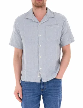 Camicia maniche corte BLU CHIARO S - Guess Jeans - FashionsVida