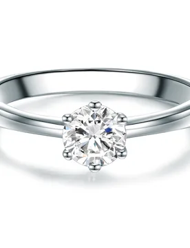 Womens Trilani Female Sterling Silver Ring - Size Q - Tresor 1934 - FashionsVida