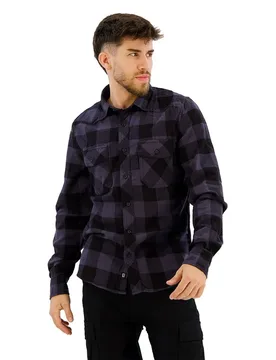 Chemise à Manches Longues Check Black / Grey 3XL - Brandit - FashionsVida