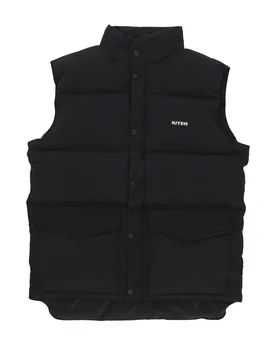 Piumino Smanicato Uomo Puff Vest Black - IUTER - FashionsVida