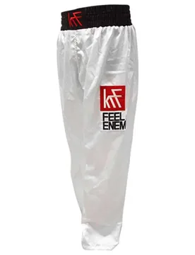 Pantalon De Kick-boxing White M - Krf Feel The Enemy - FashionsVida