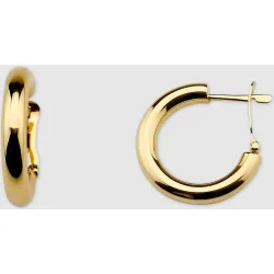 Pendientes de aro de amarillo