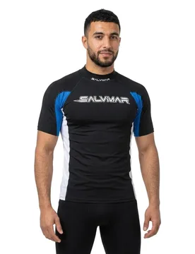 Rash Guard Manches Courtes Oasi Black / Blue XL - Salvimar - FashionsVida