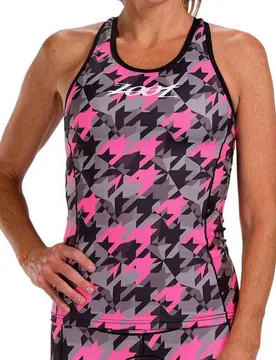 Maglia Da Triathlon Senza Maniche Niuhi Pink / Grey / Black - Zoot - FashionsVida